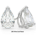 Waterdrop Solitaire Moissanite Stud Earring with Certificate 1-4CT Pear Cut Diamond Ear Studs S925 Silver Jewelry for Women Men